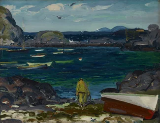 Le port, côte de Monhegan, Maine